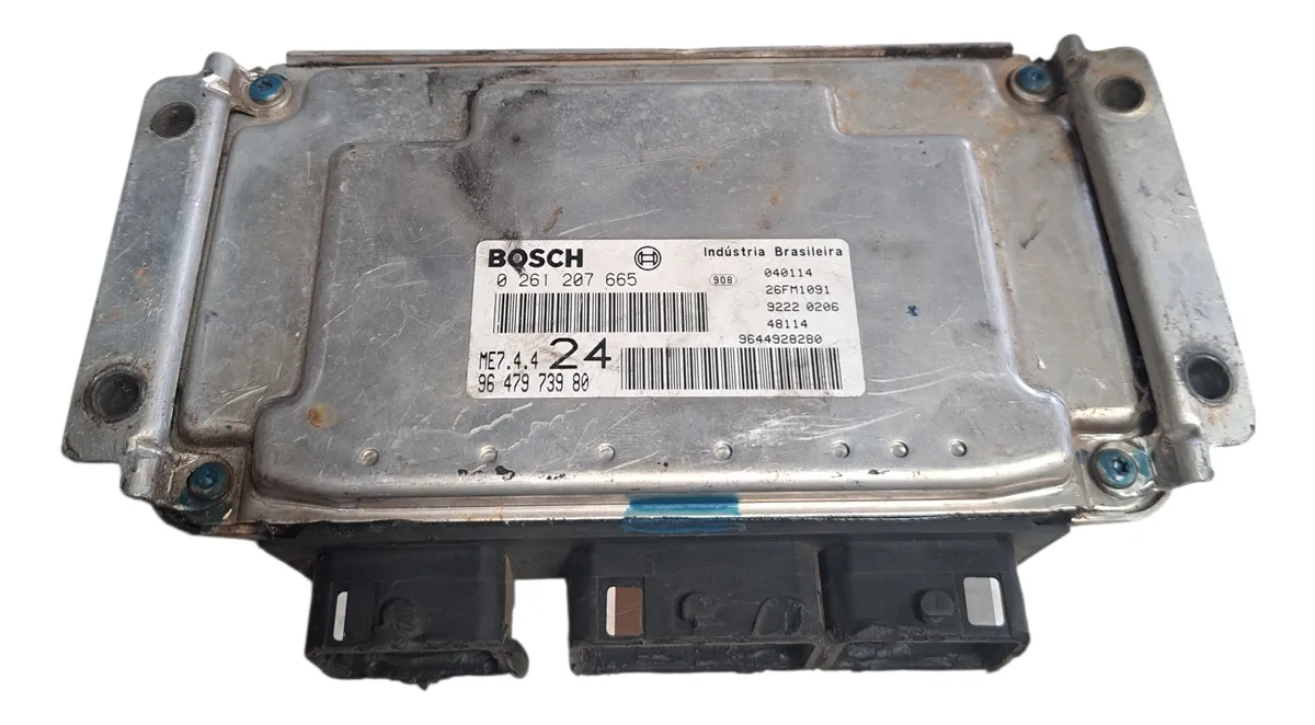 Módulo Injeção Peugeot 206 1.6 Me7.4.4 24 / 0261207665 Bosch (Usado)